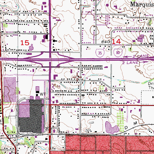 Topographic Map of Fraser Medical Services, IA