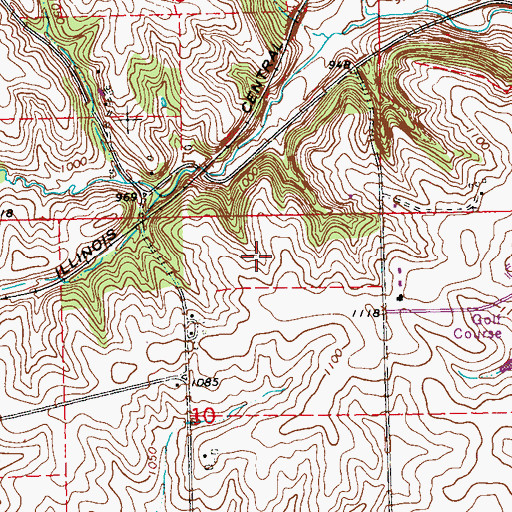 Topographic Map of Paramount Emergency Medical Services West Campus, IA