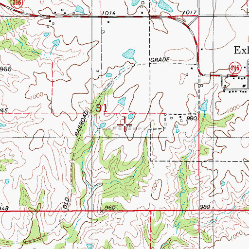 Topographic Map of Southern Appanoose County First Responders, IA