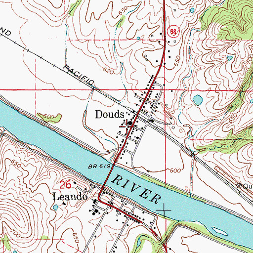 Topographic Map of Douds First Responders, IA