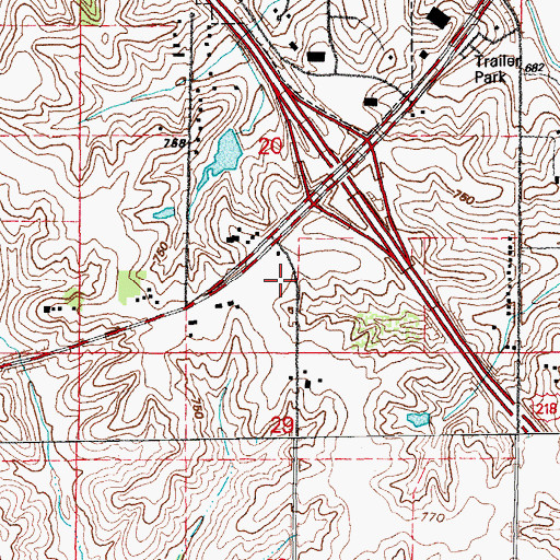 Topographic Map of Southeast Iowa Ambulance Service Iowa City, IA