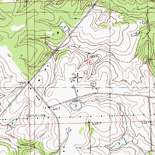 Topographic Map of Louisiana State University Southeast Research Station, LA