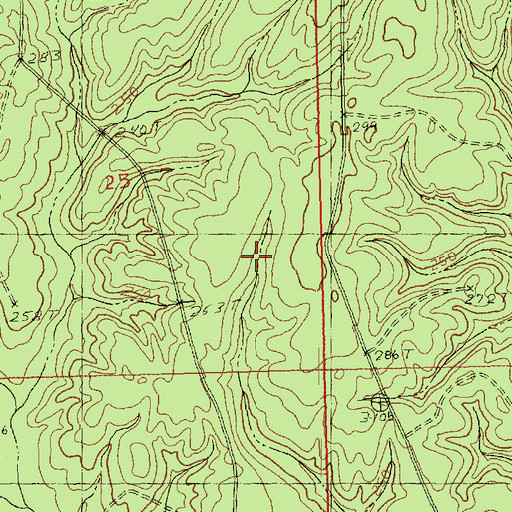 Topographic Map of Choctaw Road Landfill, LA