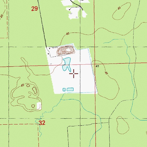 Topographic Map of Woodside Landfill, LA