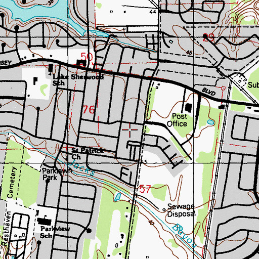 Topographic Map of A Lil' One's Learning Center, LA