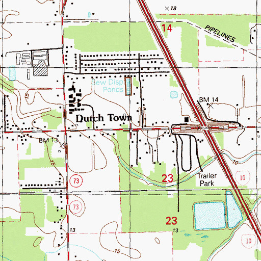 Topographic Map of A Tale of Two Sisters Day Care Center, LA