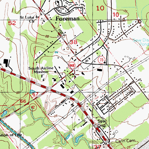 Topographic Map of A Total Learning Center, LA