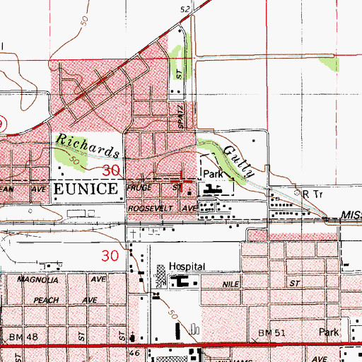 Topographic Map of All God's Children Day Care and Learning Center, LA
