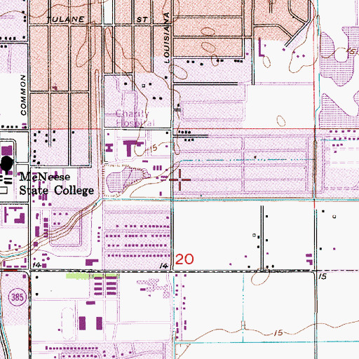 Topographic Map of Briar Patch Early Learning Center, LA