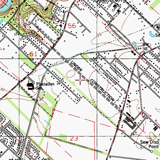 Topographic Map of Butterflies and Beyond Day Care, LA