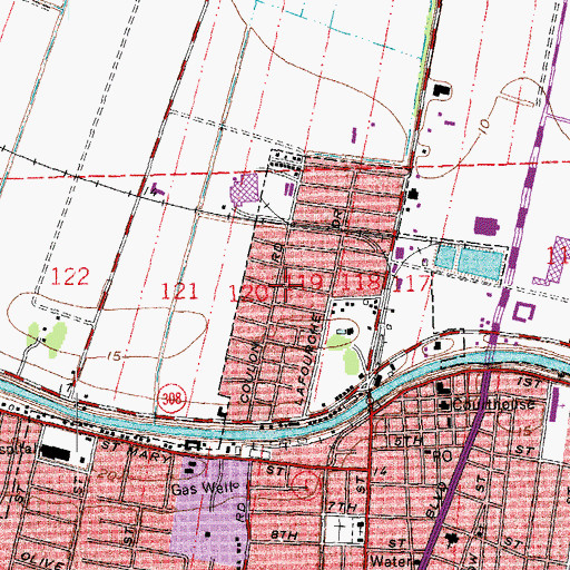 Topographic Map of Creative Learning Preschool, LA