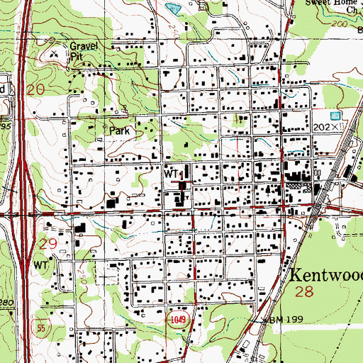 Topographic Map of Dairy Land Day Care and Preschool, LA