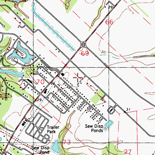 Topographic Map of Fisher Early Childhood Development Center, LA