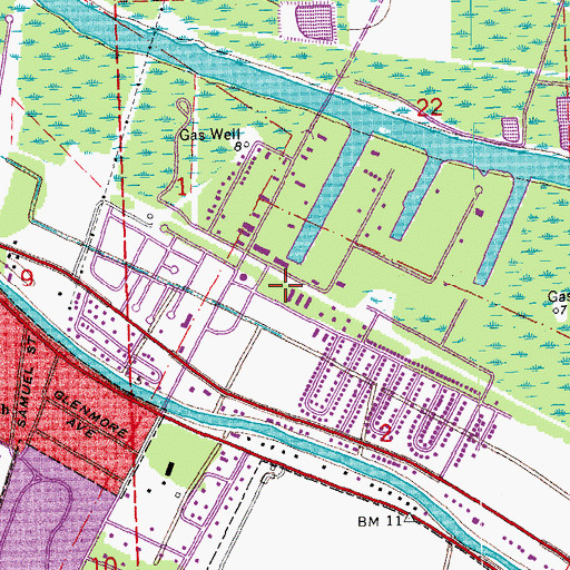 Topographic Map of Friendswood Church of God Christian Child Care Center, LA