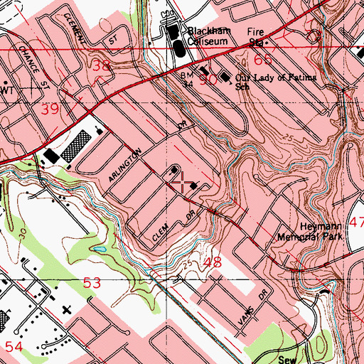 Topographic Map of Guchereau Early Childhood Development Center, LA