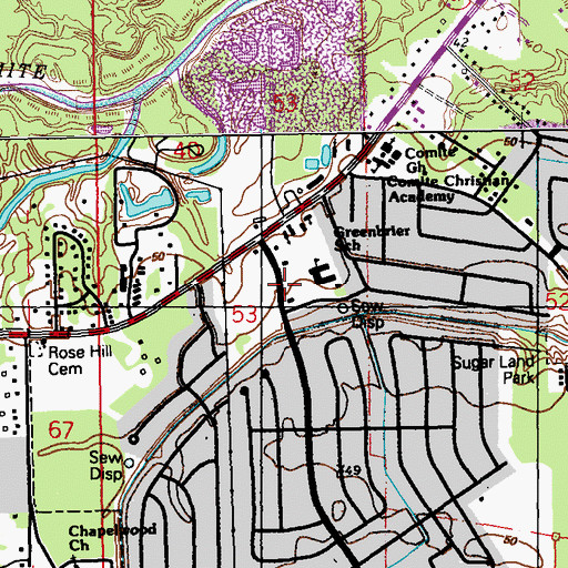 Topographic Map of Kid Adventure Early Learning Center 2, LA