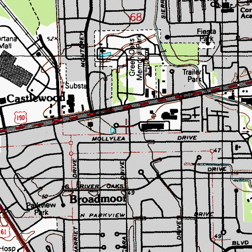 Topographic Map of Kiddies Kampos Day Care Center, LA