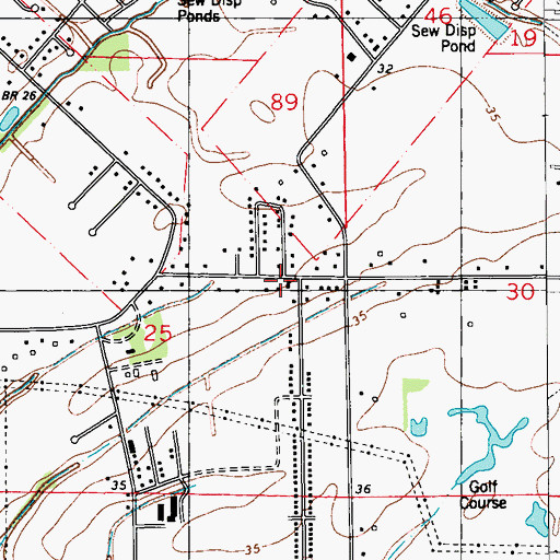 Topographic Map of Kids Only II of Lafayette, LA