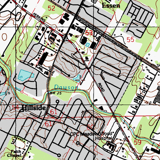 Topographic Map of Kids World Number 2 Day Care Center, LA