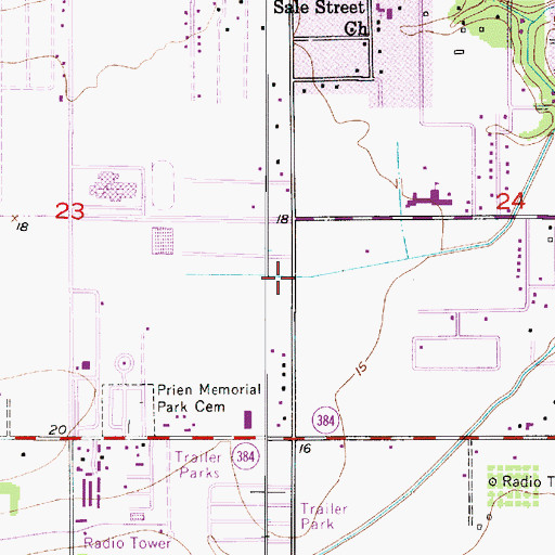 Topographic Map of Kinder Care Learning Center, LA