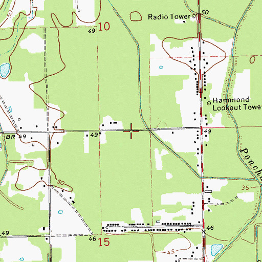 Topographic Map of Learning Land Day Care Center, LA