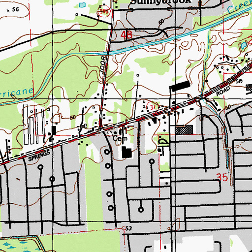 Topographic Map of Little Land Children's Learning Workshop, LA