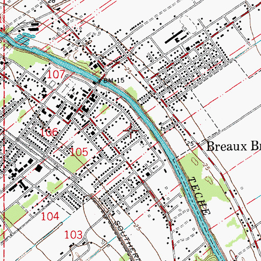 Topographic Map of Livingston Memorial Head Start School, LA