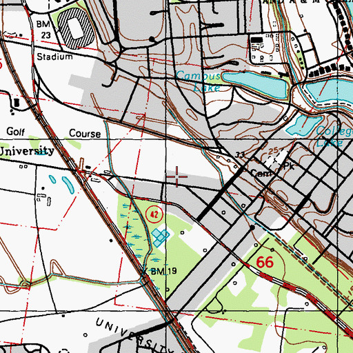 Topographic Map of Louisiana State University Cotton Disease Laboratory and Greenhouse, LA