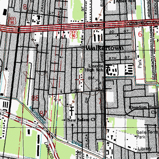 Topographic Map of R and L Learning Center, LA