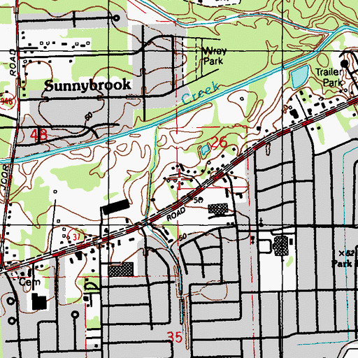 Topographic Map of Rose of Sharon Day Care and Learning Center, LA