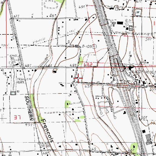 Topographic Map of Saint Christopher Day Care and Training Center, LA
