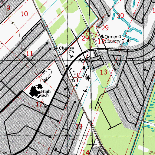 Topographic Map of Small World Day Care and Learning Center, LA
