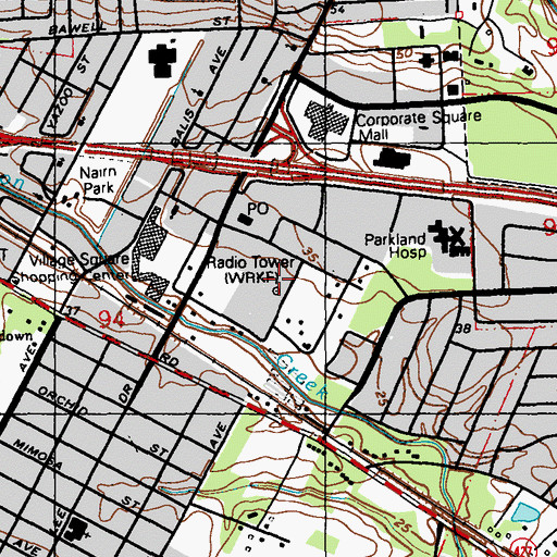 Topographic Map of Southside Day Care and Early Learning Center, LA