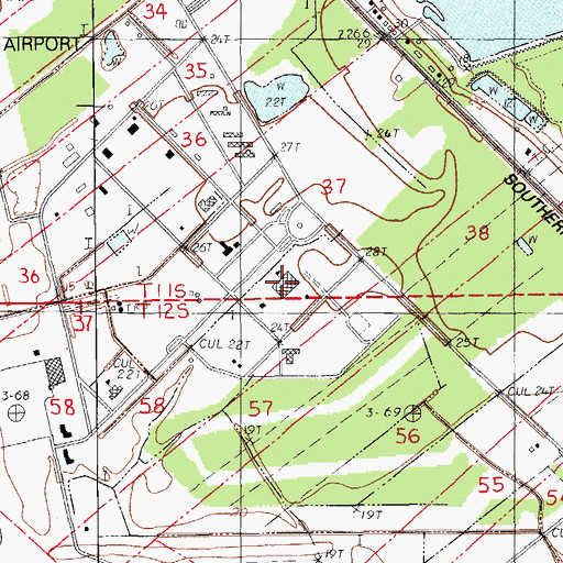 Topographic Map of Teche Area Early Childhood Center, LA