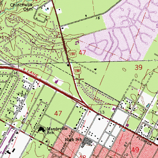 Topographic Map of The Learning Tree Day Care Center, LA
