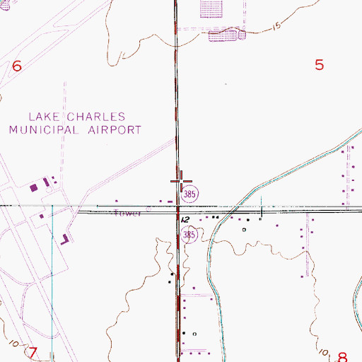 Topographic Map of Victory Baptist Academy, LA