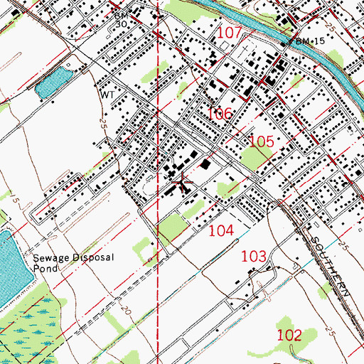Topographic Map of Breaux Bridge Head Start Center, LA