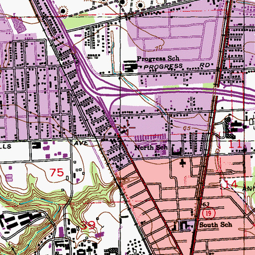 Topographic Map of Discovery Head Start Center School, LA