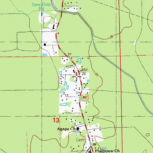 Topographic Map of Livingston Head Start School, LA