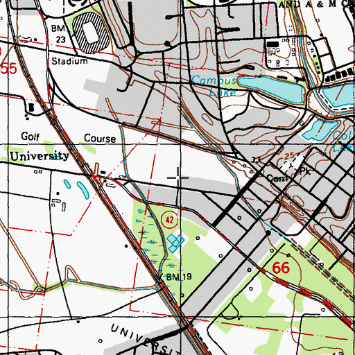 Topographic Map of Louisiana State University Child Care Center, LA