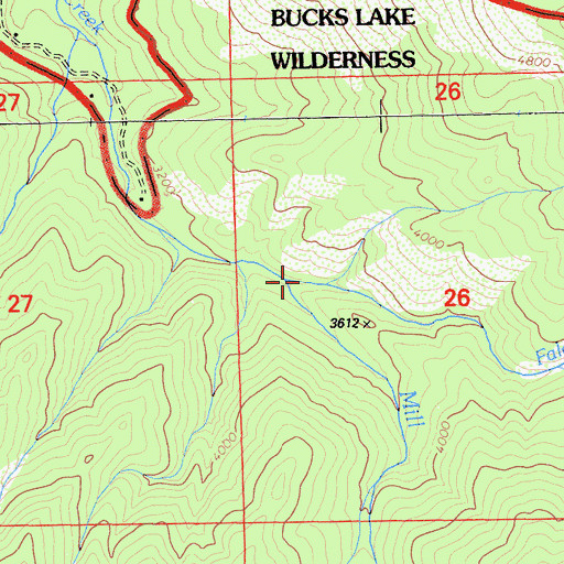 Topographic Map of Fales Creek, CA
