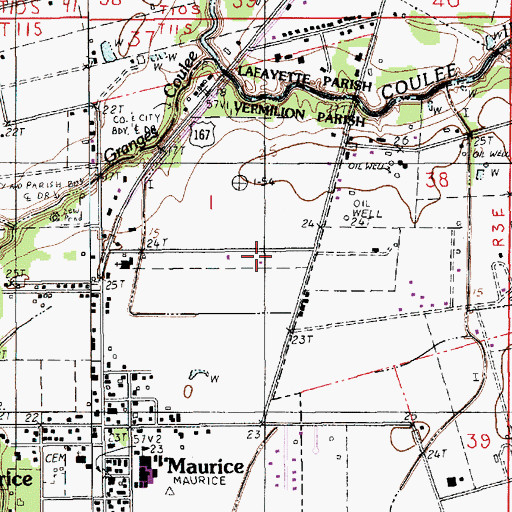 Topographic Map of Maurice Head Start School, LA