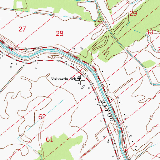 Topographic Map of Rainbow Head Start Center School, LA