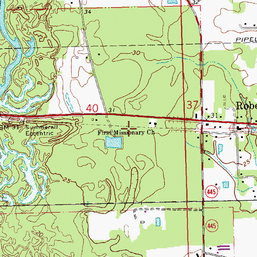 Topographic Map of Regina Coeli Child Development Center, LA