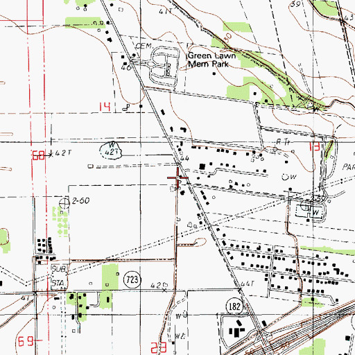 Topographic Map of Saint Christopher A Head Start School, LA