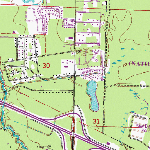 Topographic Map of Slidell Head Start School, LA