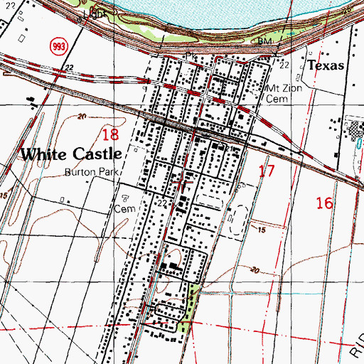 Topographic Map of South Iberville Head Start Center School, LA