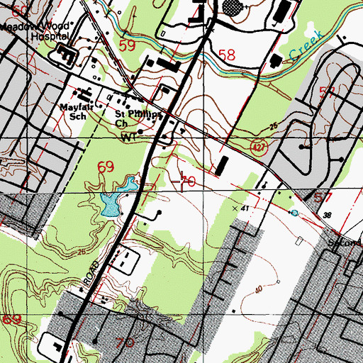 Topographic Map of GMF Passport Post Office, LA