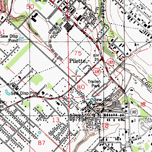 Topographic Map of Energy Center Post Office, LA
