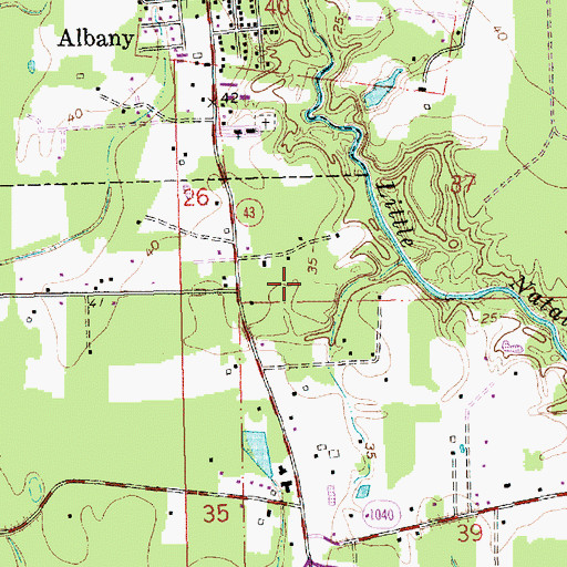 Topographic Map of Bankstons Mobile Home Park, LA
